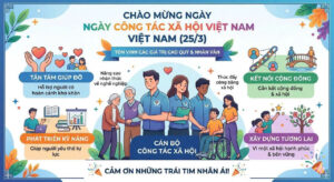CHÀO MỪNG NGÀY CÔNG TÁC XÃ HỘI VIỆT NAM (25/3)